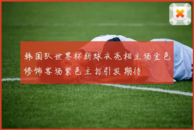 韩国队世界杯新球衣亮相主场金色修饰客场紫色主打引发期待